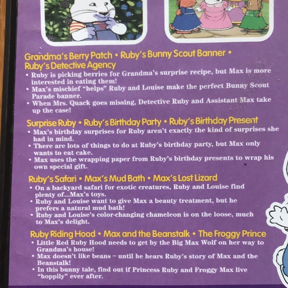 Nickelodeon “max & Ruby  berry bunny adventures” DVD movie - Picture 14 of 15